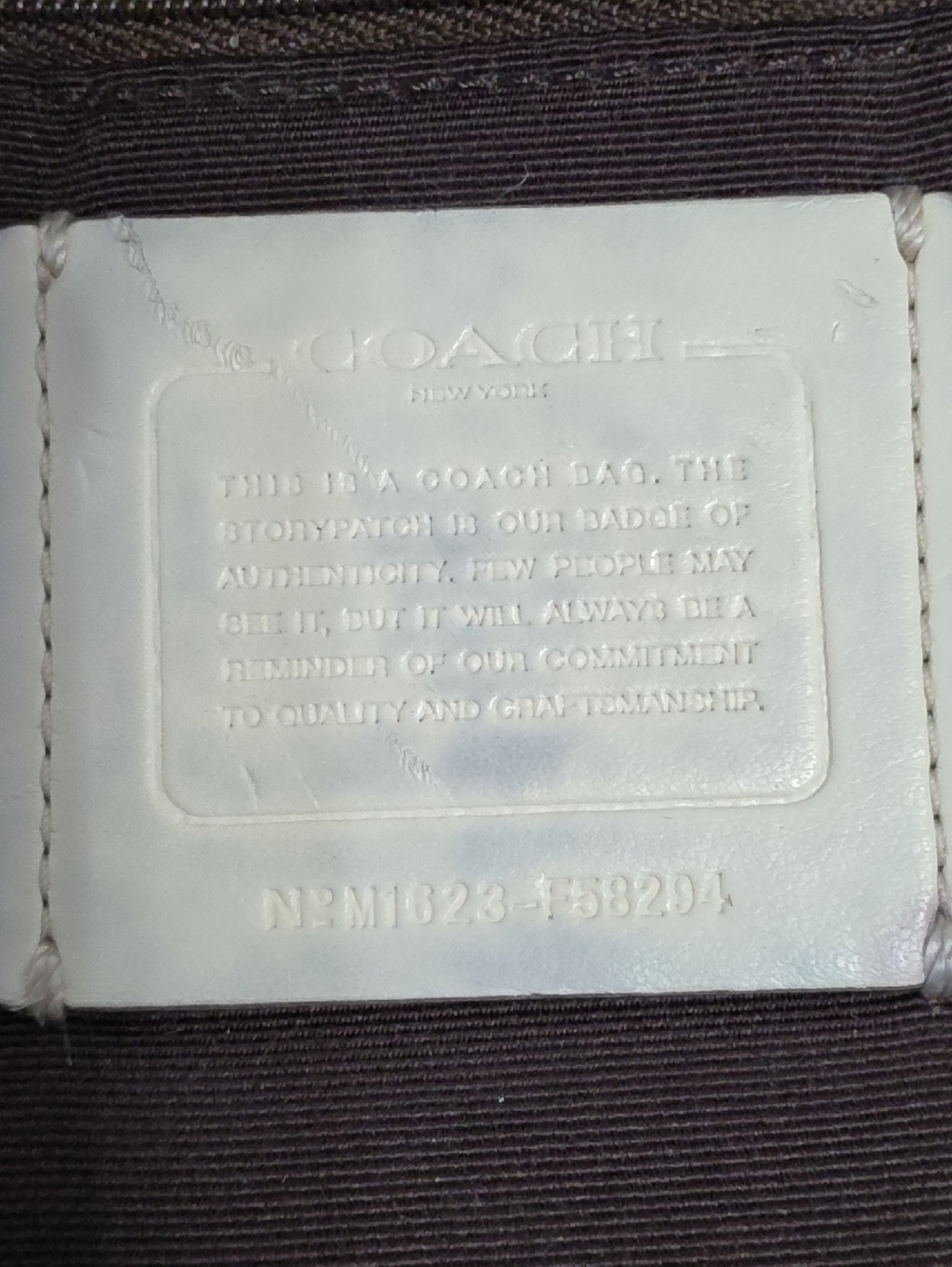 Coach Signature Gallery Tote In Cream & Beige *GUC* - Picture 12 of 13